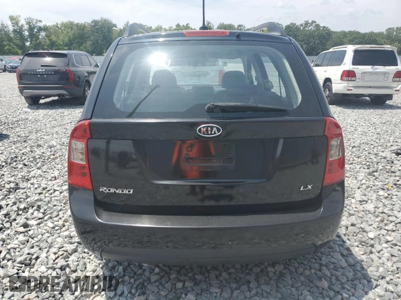2009 Kia Rondo LX with VIN KNAFG528097250880, listed as a Copart auction lot 52632615 with 127,228 mi miles and Salvage Title. Bid and sale history available at carsss.com. Image 6.