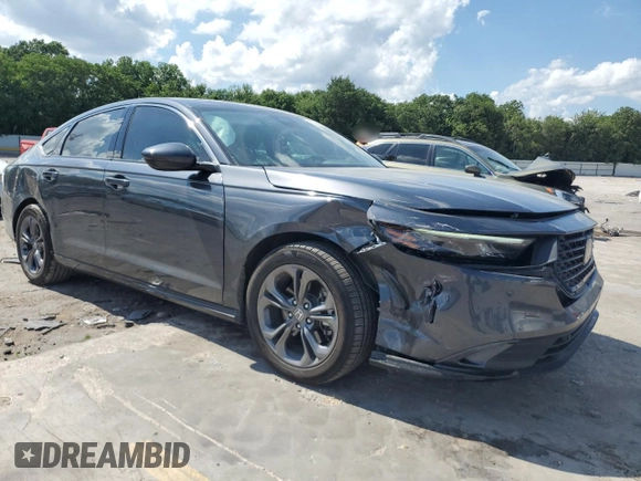 2023 Honda Accord EX-L с VIN 1HGCY2F60PA005542, выставлен на аукционе Copart как лот 62561265 с пробегом 48 591 миль миль и Списание • Salvage title. История ставок и продаж доступна на DreamBid. Изображение 4.