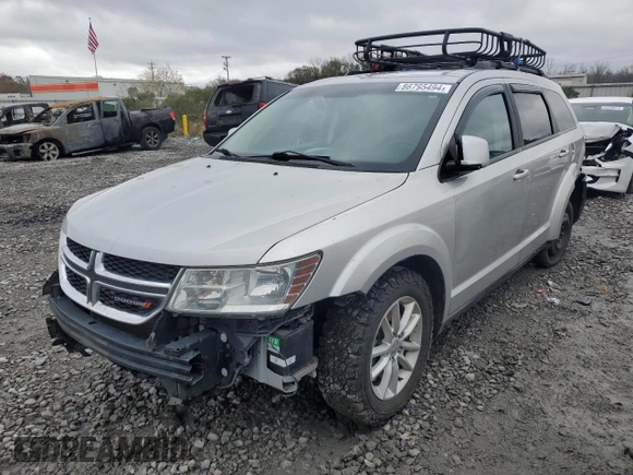2013 Dodge Journey SXT with VIN 3C4PDDBG4DT571262, listed as a Copart auction lot 86795494 with 163,699 mi miles and Salvage title. Bid and sale history available at DreamBid. Image 1.