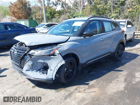 2024 Nissan Kicks SR with VIN 3N1CP5DVXRL558758, listed as a IAAI auction lot 41872086 with 5,034 mi miles. Bid and sale history available at carsss.com. Image 2.