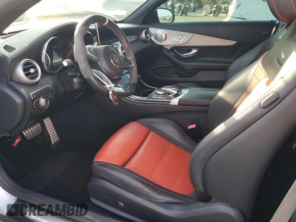 2018 Mercedes-Benz C 63 S AMG with VIN WDDWK8HB3JF738372, listed as a Copart auction lot 74063174 with 35,389 mi miles and Salvage Title. Bid and sale history available at carsss.com. Image 7.