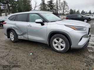 2021 Toyota Highlander L with VIN 5TDBZRBH2MS121847, listed as a Copart auction lot 50075155 with 59,257 mi miles and Salvage Title. Bid and sale history available at carsss.com. Image 4.