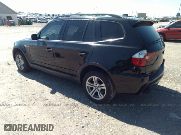 2006 BMW X3 3.0i with VIN WBXPA934X6WD27211, listed as a IAAI auction lot 34419336 with 162,597 mi miles and . Bid and sale history available at DreamBid. Image 3.