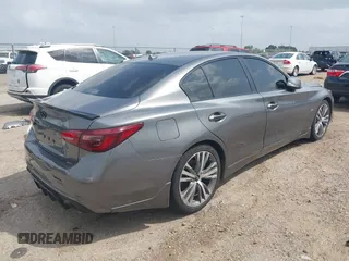 2021 Infiniti Q50 Sensory with VIN JN1EV7CP5MM703829, listed as a IAAI auction lot 41951117 with 60,314 mi miles and . Bid and sale history available at DreamBid. Image 4.