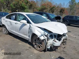 2019 Ford Fusion Hybrid Titanium with VIN 3FA6P0RU9KR126815, listed as a IAAI auction lot 41908472 with 146,059 mi miles. Bid and sale history available at carsss.com. Image 1.