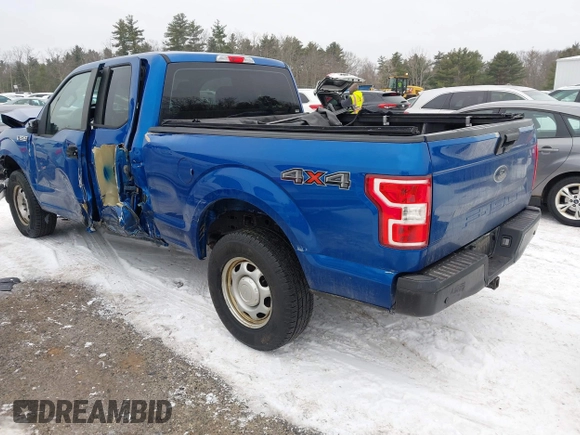 2018 Ford F-150 XL with VIN 1FTEX1EBXJKF17443, listed as a IAAI auction lot 41448484 with 132,118 mi miles and . Bid and sale history available at DreamBid. Image 3.