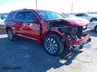 2023 Chevrolet Traverse Premier with VIN 1GNEVKKW3PJ162348, listed as a IAAI auction lot 41586511 with 14,960 mi miles. Bid and sale history available at carsss.com. Image 1.