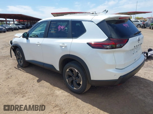 2025 Nissan Rogue SV with VIN 5N1BT3BA4SC796336, listed as a IAAI auction lot 42121637 with 10,193 mi miles. Bid and sale history available at carsss.com. Image 3.