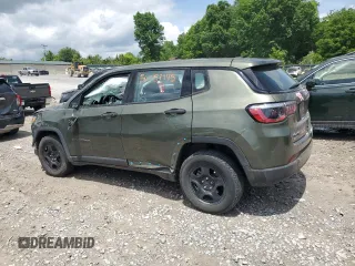 2021 Jeep Compass Sport with VIN 3C4NJDAB7MT598591, listed as a Copart auction lot 56057145 with 77,215 mi miles and Salvage title. Bid and sale history available at DreamBid. Image 2.