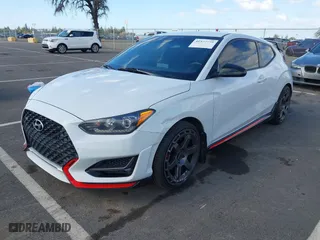 2019 Hyundai Veloster N with VIN KMHT36AH6KU001916, listed as a IAAI auction lot 41577775 with 77,471 mi miles. Bid and sale history available at carsss.com. Image 17.