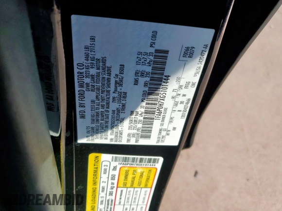 2016 Ford Fusion SE with VIN 1FA6P0H7XG5101444, listed as a Copart auction lot 59303725 with 168,127 mi miles and Salvage title. Bid and sale history available at DreamBid. Image 13.