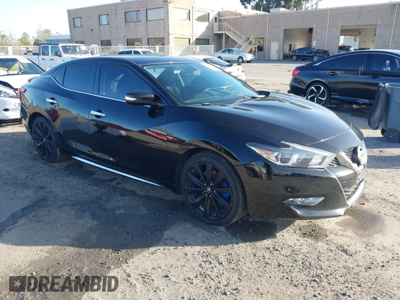 2017 Nissan Maxima SV with VIN 1N4AA6AP4HC397602, listed as a IAAI auction lot 41954840 with 111,076 mi miles and . Bid and sale history available at DreamBid. Image 1.