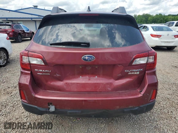 2017 Subaru Outback Premium with VIN 4S4BSACC2H3422422, listed as a Copart auction lot 61351865 with 125,693 mi miles and Salvage title. Bid and sale history available at DreamBid. Image 6.