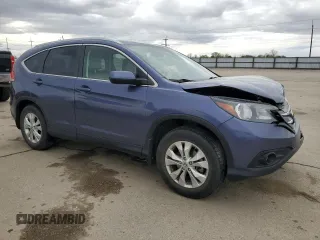 2012 Honda CR-V EX-L with VIN JHLRM4H70CC005483, listed as a Copart auction lot 51521135 with 47,212 mi miles and Salvage Title. Bid and sale history available at carsss.com. Image 4.