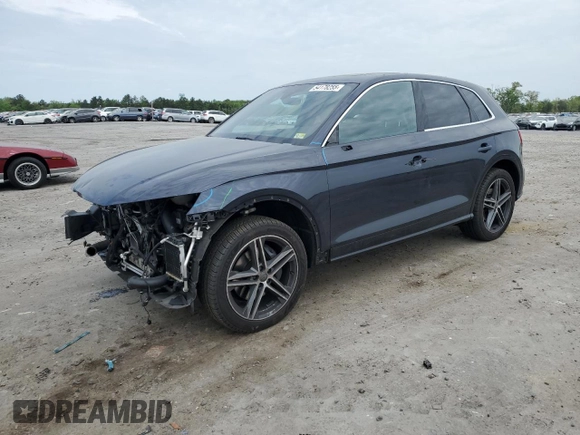 2020 Audi SQ5 Premium Plus with VIN WA1B4BFYXL2002721, listed as a Copart auction lot 54178255 with 61,051 mi miles and Salvage Title. Bid and sale history available at DreamBid. Image 1.