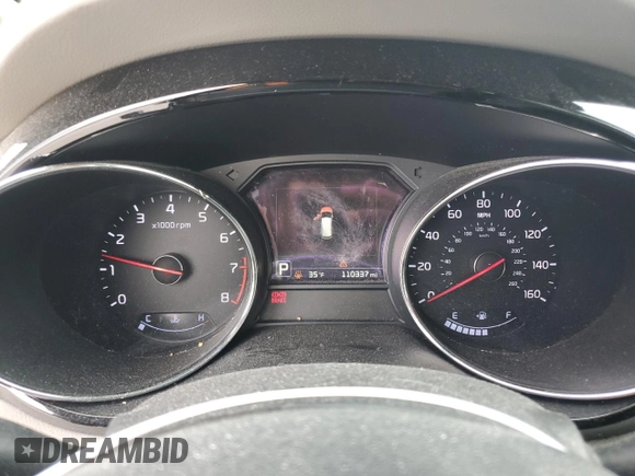 2016 Kia Sedona SX-L with VIN KNDME5C18G6108863, listed as a Copart auction lot 45536295 with 110,337 mi miles and Salvage Title. Bid and sale history available at carsss.com. Image 9.