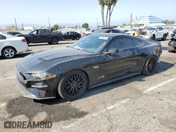 2020 Ford Mustang GT с VIN 1FA6P8CF2L5102658, выставлен на аукционе Copart как лот 59606035 с пробегом 32 706 миль миль и Списание • Salvage title. История ставок и продаж доступна на DreamBid. Изображение 1.