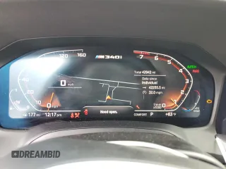 2020 BMW 3 Series M340i xDrive with VIN WBA5U9C01LA380102, listed as a Copart auction lot 50510943 with 42,942 mi miles and . Bid and sale history available at DreamBid. Image 9.