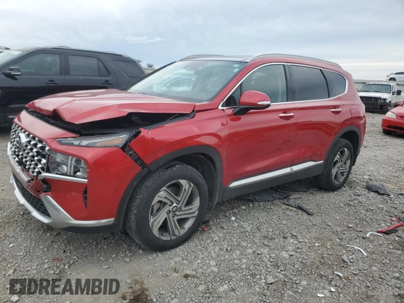 2022 Hyundai Santa Fe SEL with VIN 5NMS3DAJ4NH456069, listed as a Copart auction lot 80191264 with 50,375 mi miles and Salvage Title. Bid and sale history available at carsss.com. Image 1.