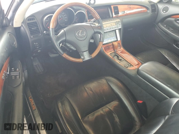 2002 Lexus SC 430 with VIN JTHFN48Y220017266, listed as a Copart auction lot 59598535 with 159,857 mi miles and Salvage title. Bid and sale history available at DreamBid. Image 8.