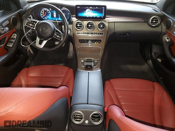 2019 Mercedes-Benz C 300 with VIN 55SWF8EB3KU314116, listed as a Copart auction lot 53444045 with 35,451 mi miles and Salvage Title. Bid and sale history available at DreamBid. Image 8.