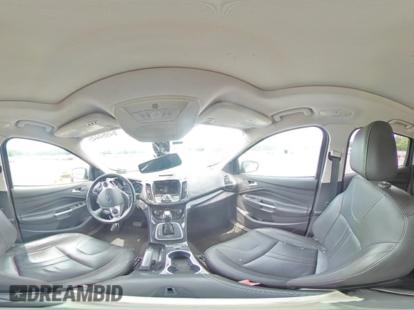 2013 Ford Escape Titanium with VIN 1FMCU9J9XDUB88989, listed as a Copart auction lot 64994445 with 192,833 mi miles and Salvage title. Bid and sale history available at DreamBid. Image 14.