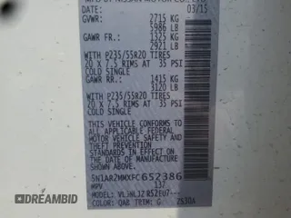 2015 Nissan Pathfinder SL z VIN 5N1AR2MMXFC652386, wystawiony jako Copart lot #59225715 z przebiegiem 76 089 mil mil oraz Szkoda całkowita • Salvage title. Historia ofert i sprzedaży dostępna na DreamBid. Obrazek 13.
