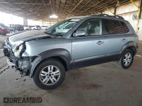 2006 Hyundai Tucson GLS with VIN KM8JN12D46U380226, listed as a Copart auction lot 52453845 with 161,977 mi miles and Salvage Title. Bid and sale history available at carsss.com. Image 1.