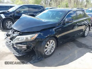 2015 Kia Optima EX with VIN 5XXGN4A79FG502953, listed as a IAAI auction lot 42009927 with 144,284 mi miles and . Bid and sale history available at DreamBid. Image 2.
