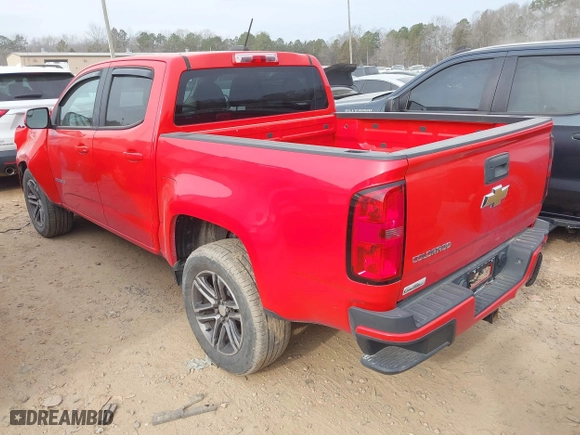 2020 Chevrolet Colorado 2WD Work Truck with VIN 1GCGSBEA3L1162371, listed as a IAAI auction lot 41459602 with 126,428 mi miles. Bid and sale history available at carsss.com. Image 3.