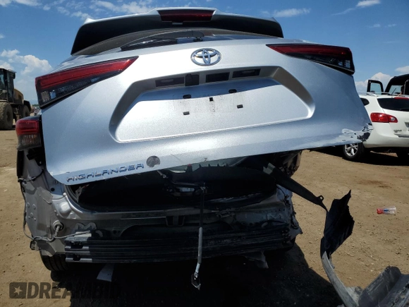 2021 Toyota Highlander L with VIN 5TDCZRAH8MS074491, listed as a Copart auction lot 60289405 with 54,589 mi miles and Salvage title. Bid and sale history available at DreamBid. Image 6.