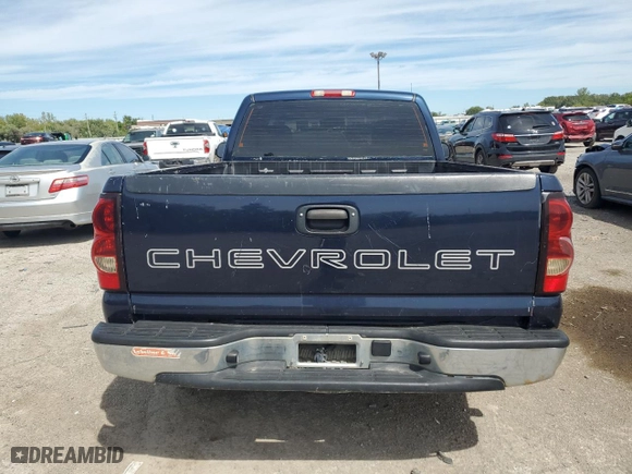 2006 Chevrolet Silverado 1500 LS with VIN 3GCEC14X96G221031, listed as a Copart auction lot 69818934 with 124,520 mi miles and Salvage Title. Bid and sale history available at carsss.com. Image 6.
