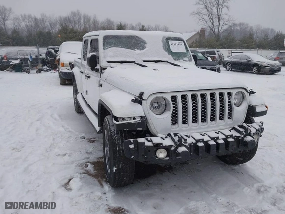 2023 Jeep Gladiator Overland with VIN 1C6HJTFG6PL544489, listed as a IAAI auction lot 41311654 with 37,630 mi miles. Bid and sale history available at carsss.com. Image 1.