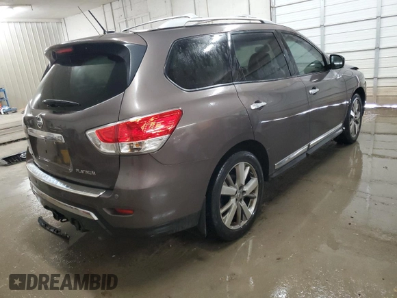 2015 Nissan Pathfinder S with VIN 5N1AR2MN2FC688193, listed as a Copart auction lot 56907995 with 112,624 mi miles and Salvage title. Bid and sale history available at DreamBid. Image 3.