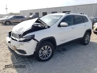 2021 Jeep Cherokee Latitude Lux z VIN 1C4PJMMX9MD153100, wystawiony jako Copart lot #56518815 z przebiegiem 66 006 mil mil oraz Szkoda całkowita • Salvage title. Historia ofert i sprzedaży dostępna na DreamBid. Obrazek 1.