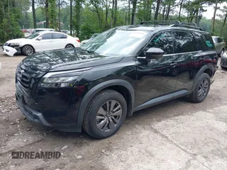 2023 Nissan Pathfinder SV with VIN 5N1DR3BA0PC259347, listed as a IAAI auction lot 42521314 with 44,370 mi miles and . Bid and sale history available at DreamBid. Image 18.