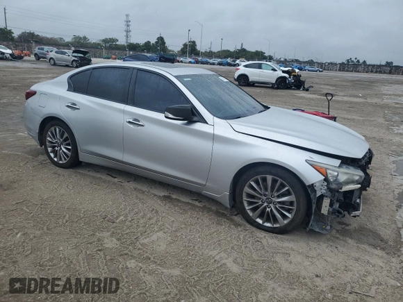 2019 Infiniti Q50 3.0t Signature Edition with VIN JN1EV7AP1KM543075, listed as a Copart auction lot 88492705 with 73,103 mi miles and Non Repairable. Bid and sale history available at carsss.com. Image 4.