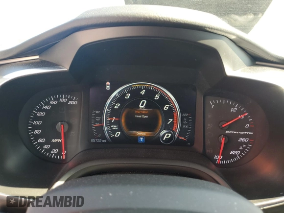 2015 Chevrolet Corvette 1LT with VIN 1G1YB2D71F5118630, listed as a Copart auction lot 81344444 with 65,722 mi miles and Salvage Title. Bid and sale history available at carsss.com. Image 9.