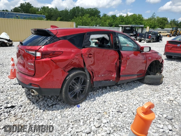 2021 Acura RDX w/A-Spec Package with VIN 5J8TC2H6XML046482, listed as a Copart auction lot 63656214 with 64,295 mi miles and Salvage Title. Bid and sale history available at carsss.com. Image 3.