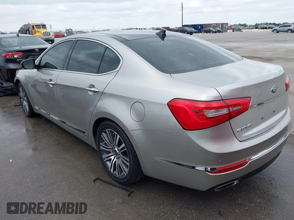 2014 Kia Cadenza Limited with VIN KNALN4D71E5137744, listed as a IAAI auction lot 42063014 with 61,310 mi miles. Bid and sale history available at carsss.com. Image 3.