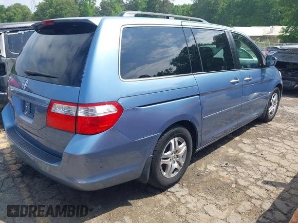 2006 Honda Odyssey EX z VIN 5FNRL38476B120251, wystawiony jako IAAI lot #42128586 z przebiegiem 171 372 mil mil oraz . Historia ofert i sprzedaży dostępna na DreamBid. Obrazek 4.