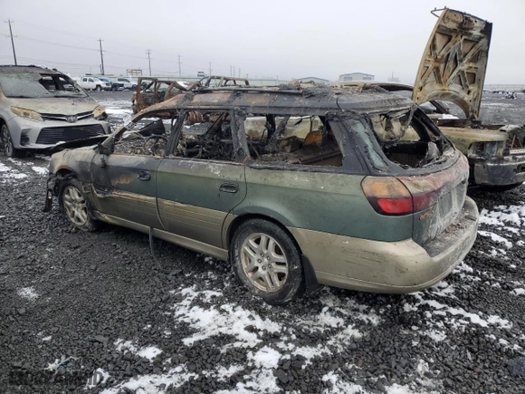 2000 Subaru Legacy Wagon Outback w/RB Equip with VIN 4S3BH6657Y6624345, listed as a Copart auction lot 86137894 with 0 mi miles and Salvage Title. Bid and sale history available at carsss.com. Image 2.