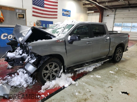 2024 Chevrolet Silverado 1500 RST with VIN 1GCUDEED6RZ148659, listed as a Copart auction lot 88110385 with 13,287 mi miles and Salvage Title. Bid and sale history available at carsss.com. Image 1.