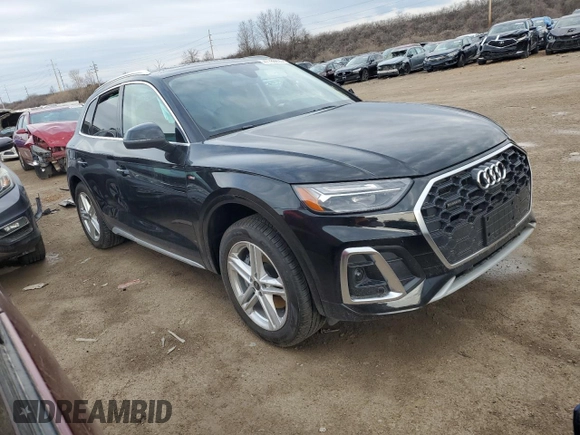 2024 Audi Q5 S line Premium Plus with VIN WA1E2AFY3R2129672, listed as a Copart auction lot 47786635 with Not provided miles and Salvage title. Bid and sale history available at DreamBid. Image 4.