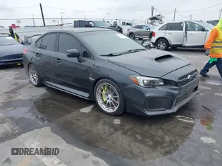 2019 Subaru WRX STI with VIN JF1VA2R68K9805464, listed as a IAAI auction lot 41724272 with 81,843 mi miles. Bid and sale history available at carsss.com. Image 1.