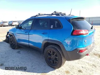 2018 Jeep Cherokee Trailhawk with VIN 1C4PJMBB2JD529915, listed as a Copart auction lot 87686525 with 107,184 mi miles and Salvage Title. Bid and sale history available at carsss.com. Image 2.