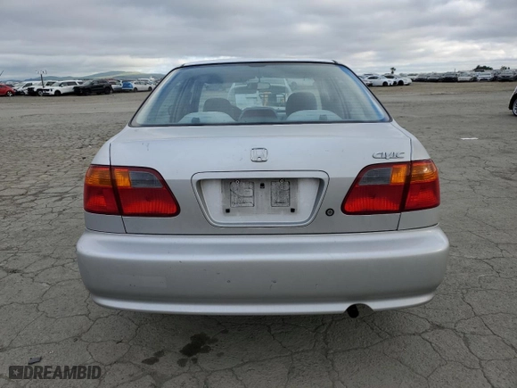 2000 Honda Civic VP with VIN 2HGEJ6611YH597755, listed as a Copart auction lot 50667365 with 192,167 mi miles and Salvage Title. Bid and sale history available at carsss.com. Image 6.