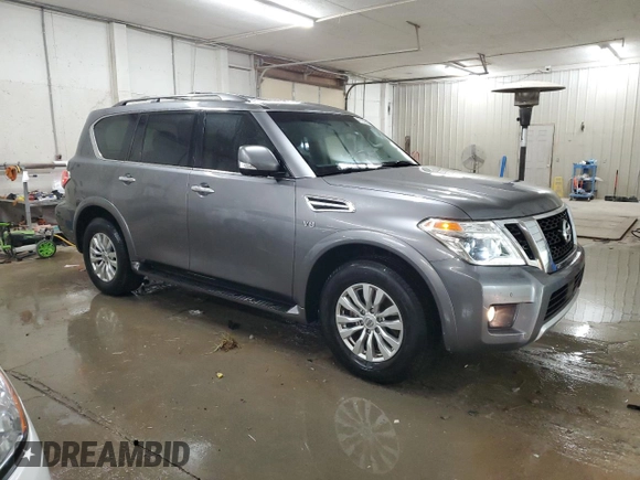 2018 Nissan Armada SL z VIN JN8AY2ND3JX002682, wystawiony jako Copart lot #49782005 z przebiegiem 93 655 mil mil oraz Szkoda całkowita • Salvage title. Historia ofert i sprzedaży dostępna na DreamBid. Obrazek 4.