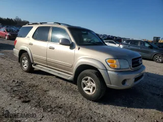 2001 Toyota Sequoia SR5 with VIN 5TDZT34A01S041892, listed as a Copart auction lot 50357025 with 223,300 mi miles and Salvage Title. Bid and sale history available at carsss.com. Image 4.