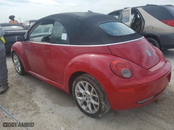 2007 Volkswagen New Beetle Convertible with VIN 3VWSF31Y87M422874, listed as a Copart auction lot 75094774 with 0 miles and Non Repairable. Bid and sale history available at carsss.com. Image 2.